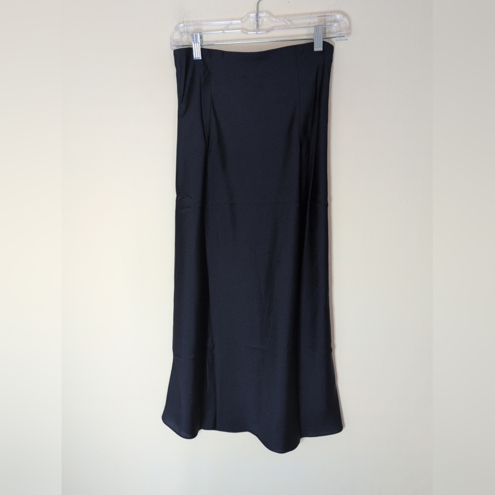 J Crew Slip Skirt Women's XST Navy Midi Classic Workwear Party Neutral Event NWT